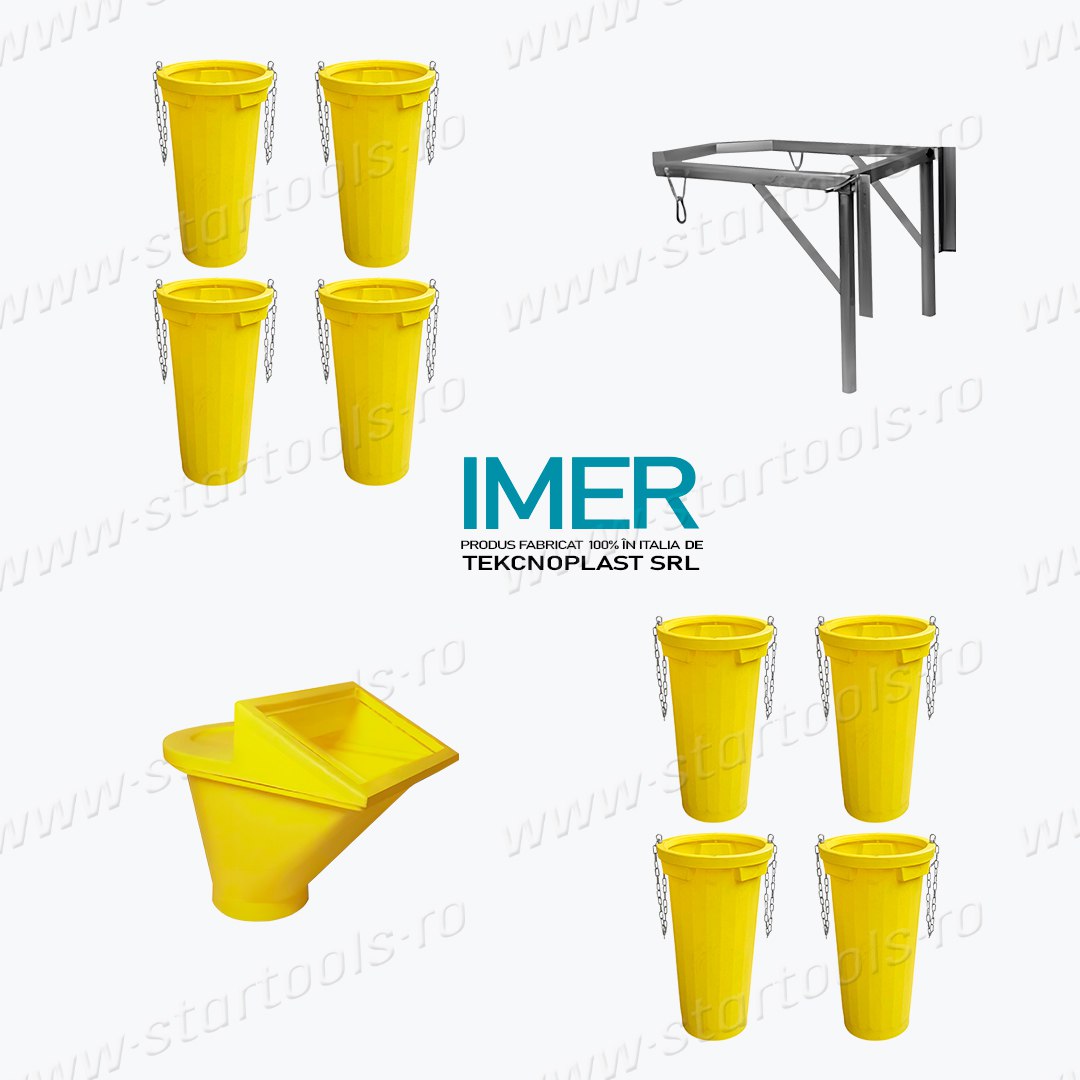 Set Tubulatura Evacuare Galbena Imer 8 Buc Tuburi 1 Suport Cuva si 1 Cuva Incarcare cu Separator Set Tubulatura Evacuare Galbena Imer 8 Buc Tuburi 1 Suport Cuva si 1 Cuva Incarcare cu Separator